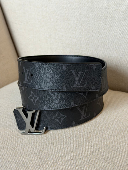 Louis Vuitton LV Initiales – Cintura reversibile Monogram Eclipse