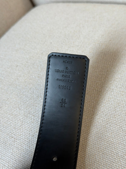 Louis Vuitton LV Initiales – Cintura reversibile Monogram Eclipse