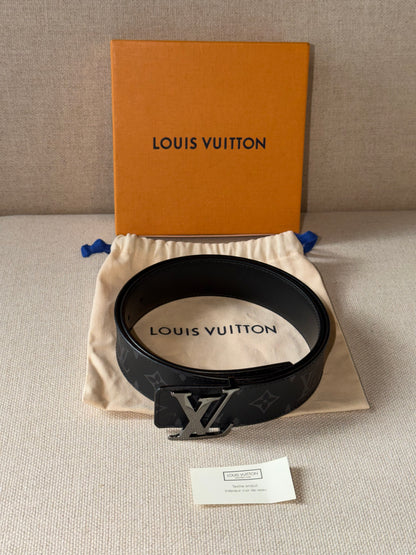 Louis Vuitton LV Initiales – Cintura reversibile Monogram Eclipse