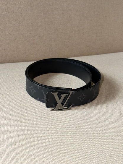 Louis Vuitton LV Initiales – Cintura reversibile Monogram Eclipse