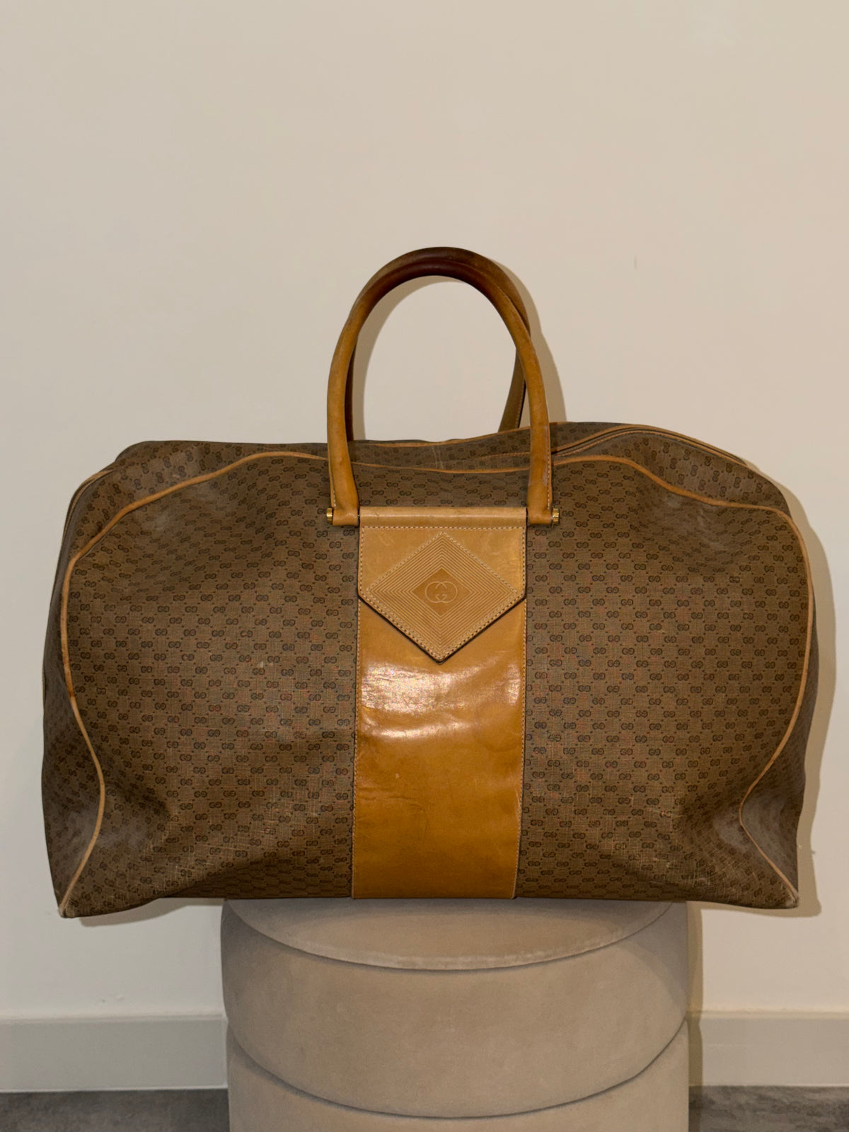 Gucci vintage – Borsone da viaggio Micro GG