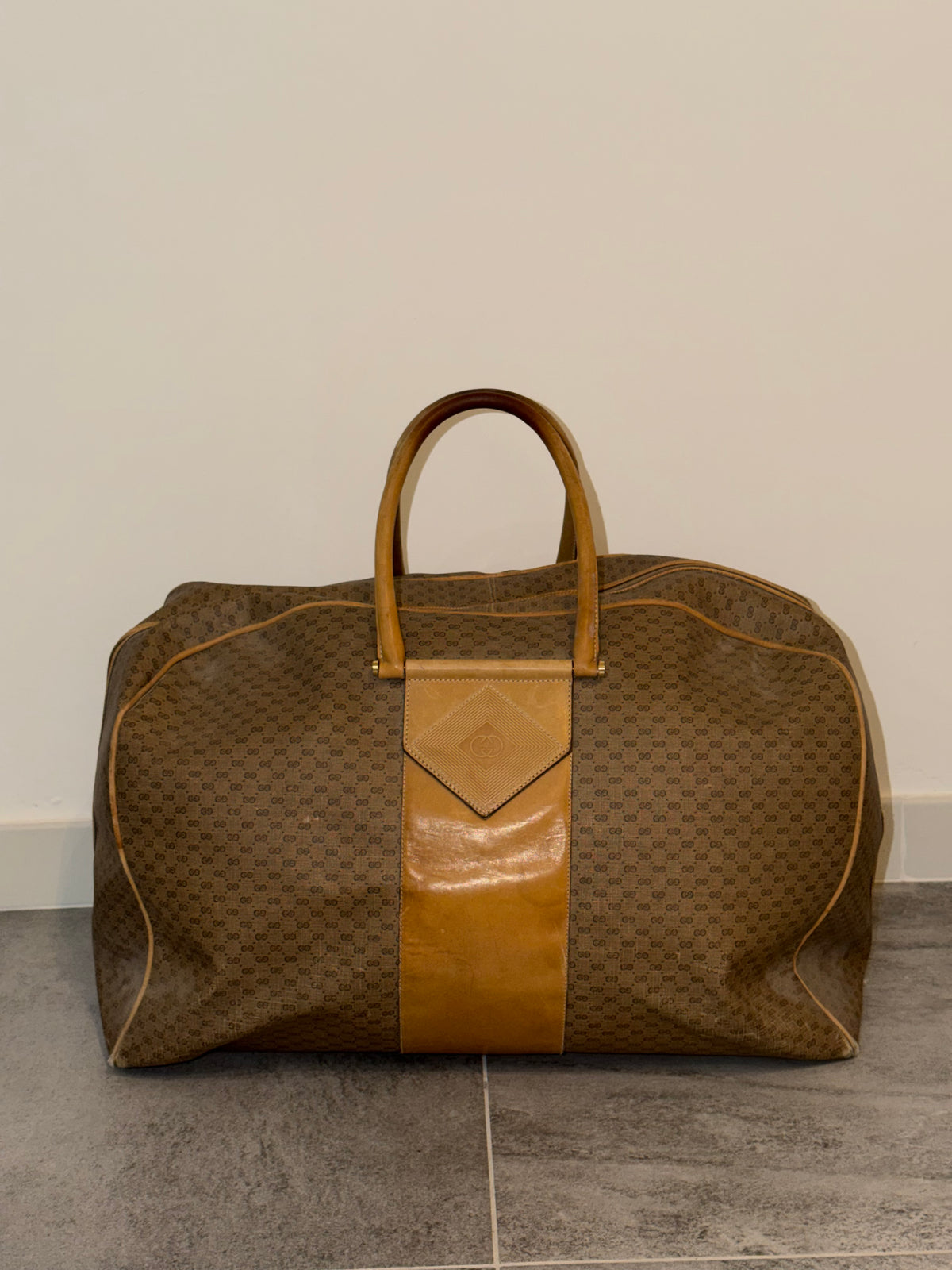 Gucci vintage – Borsone da viaggio Micro GG