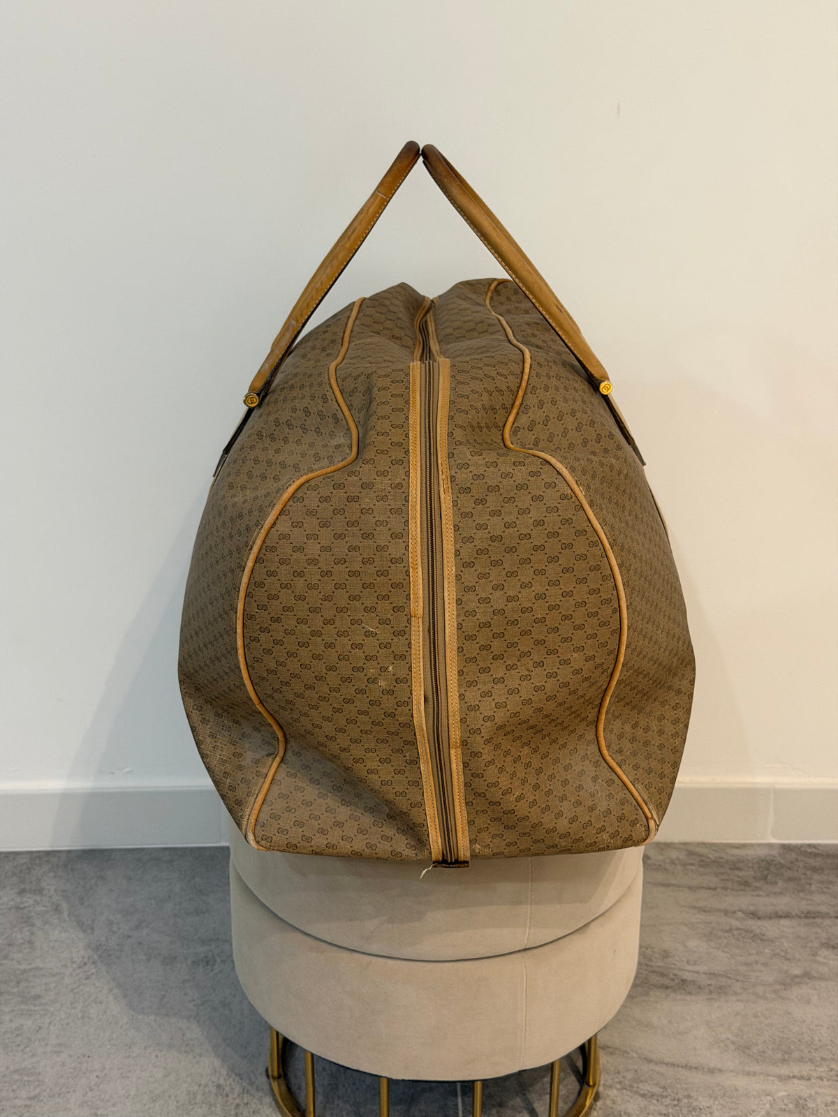 Gucci vintage – Borsone da viaggio Micro GG