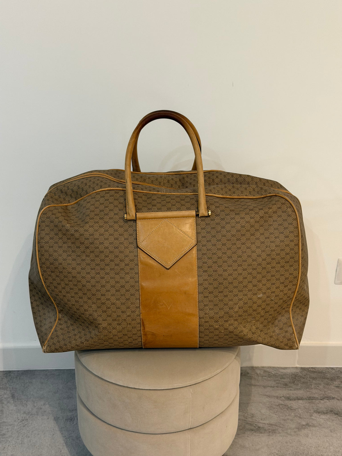 Gucci vintage – Borsone da viaggio Micro GG