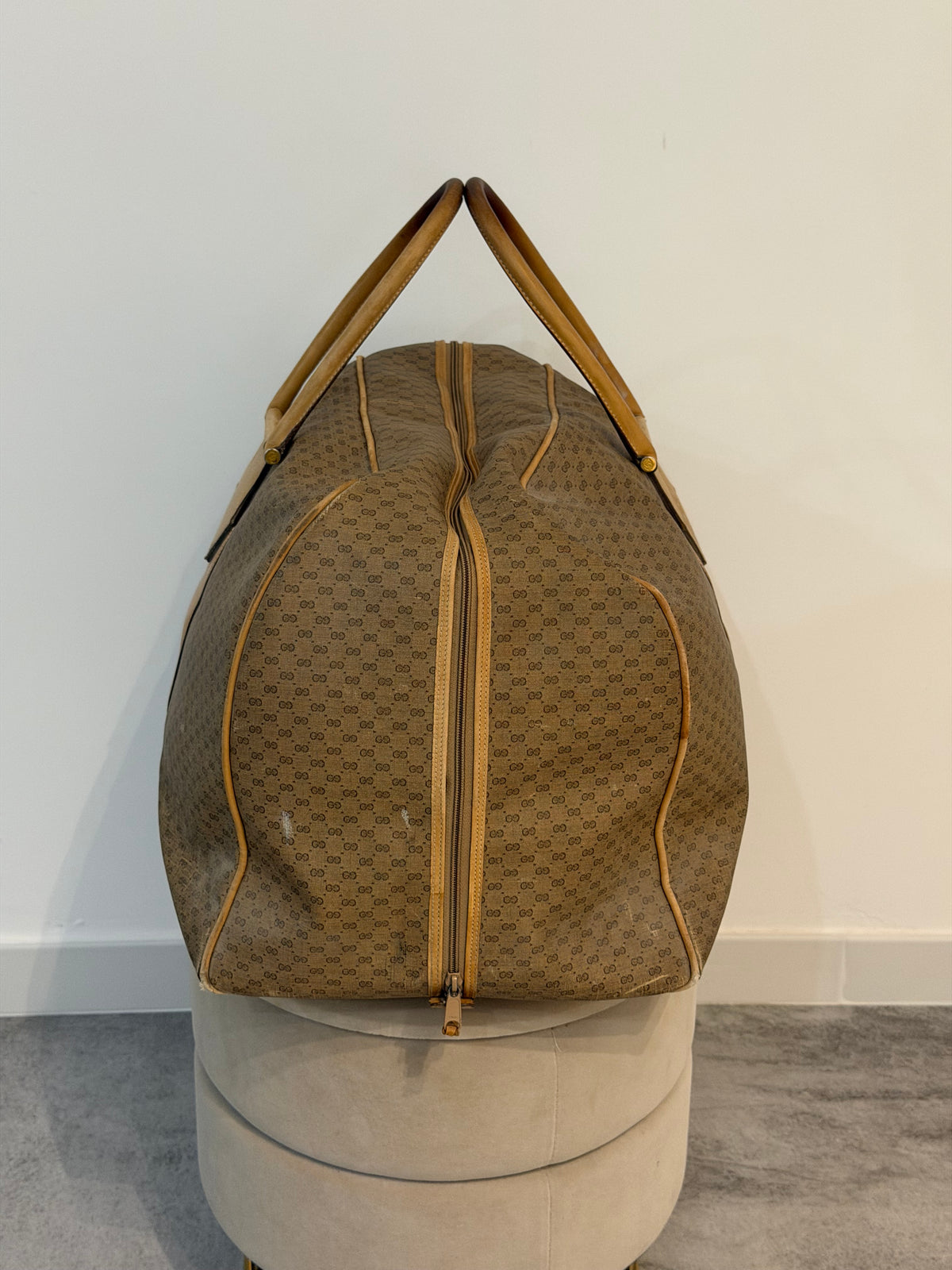 Gucci vintage – Borsone da viaggio Micro GG