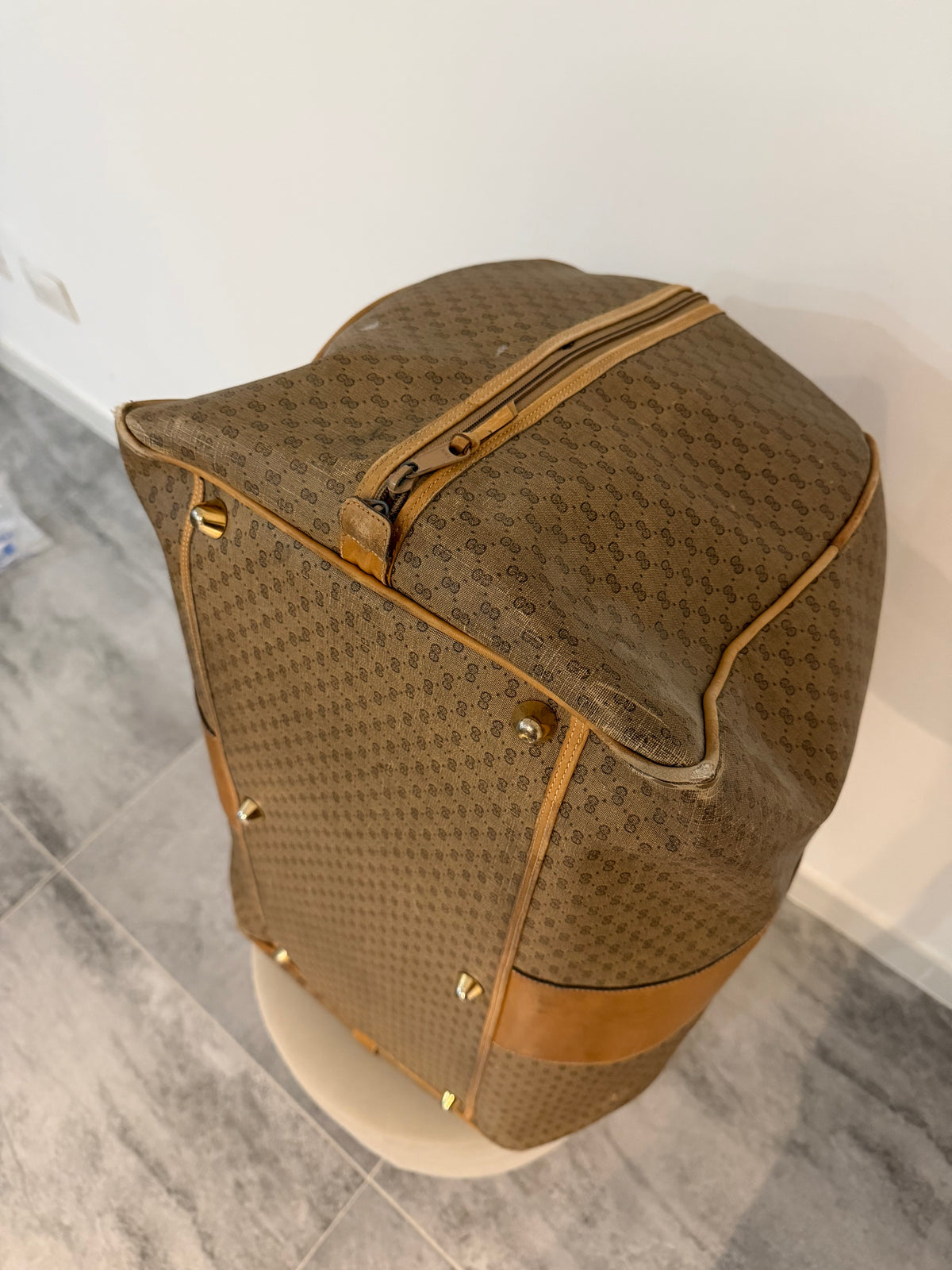 Gucci vintage – Borsone da viaggio Micro GG