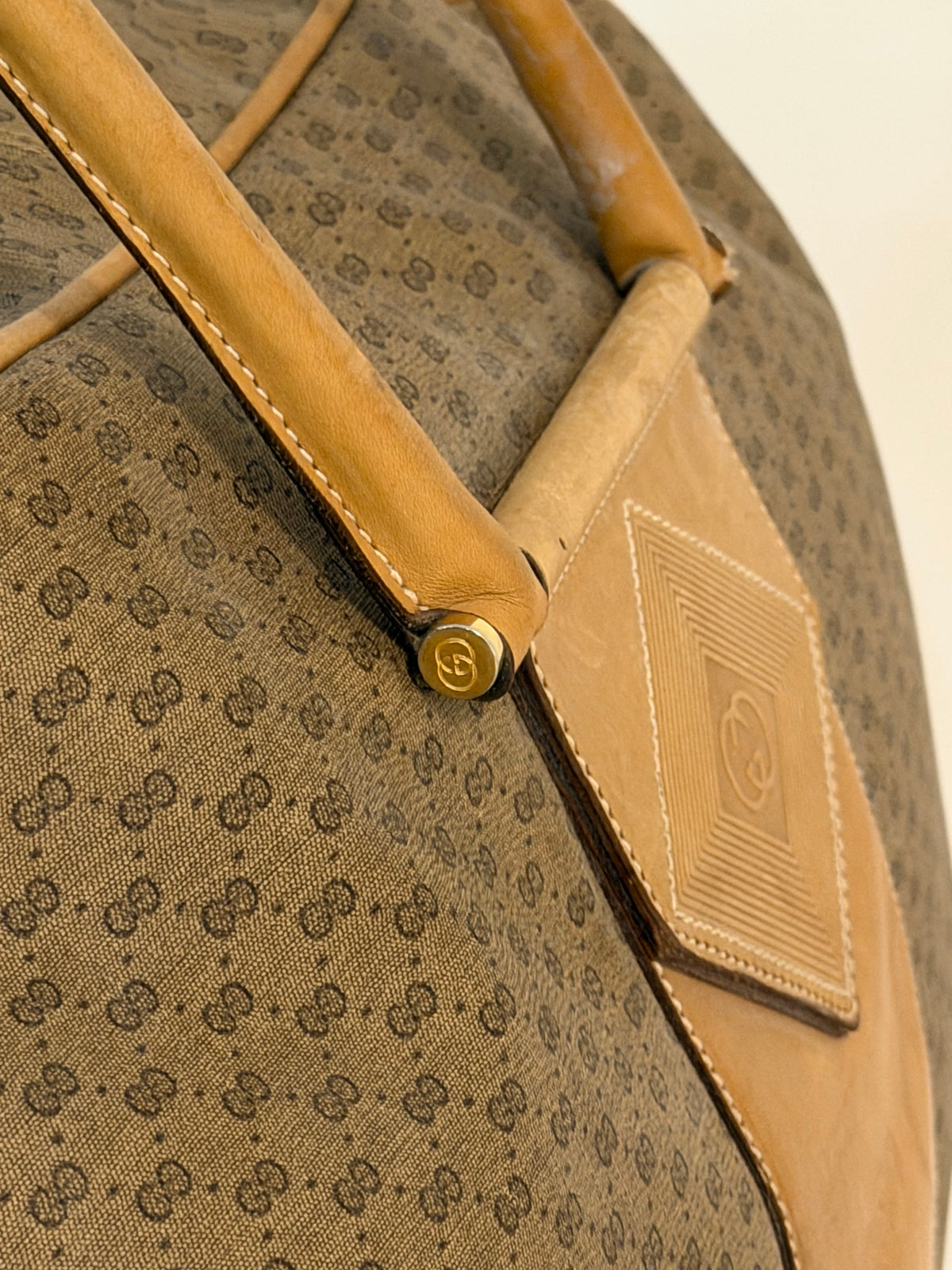Gucci vintage – Borsone da viaggio Micro GG