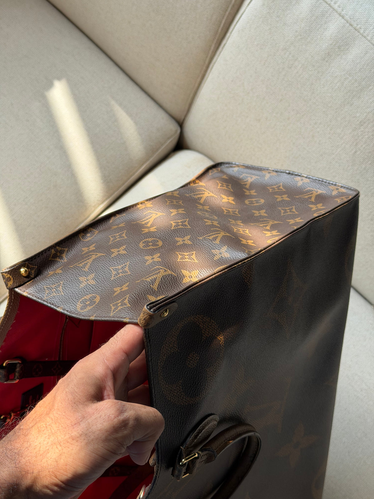 Louis Vuitton OnTheGo GM – Borsa Monogram Reverse