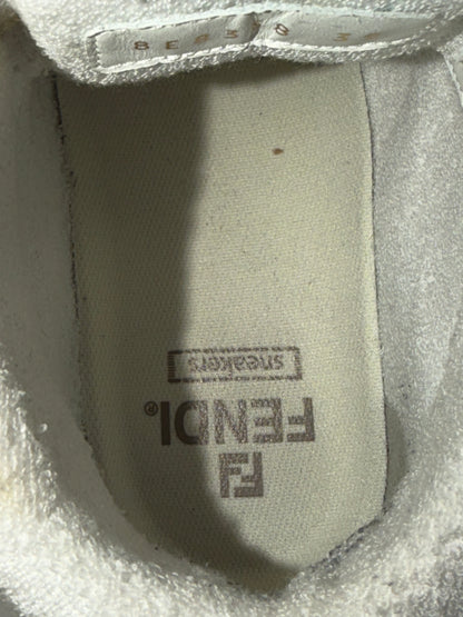 Fendi – Sneakers in pelle e suede panna e beige