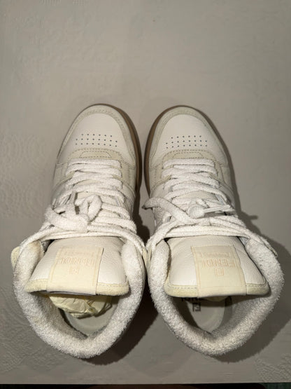 Fendi – Sneakers in pelle e suede panna e beige