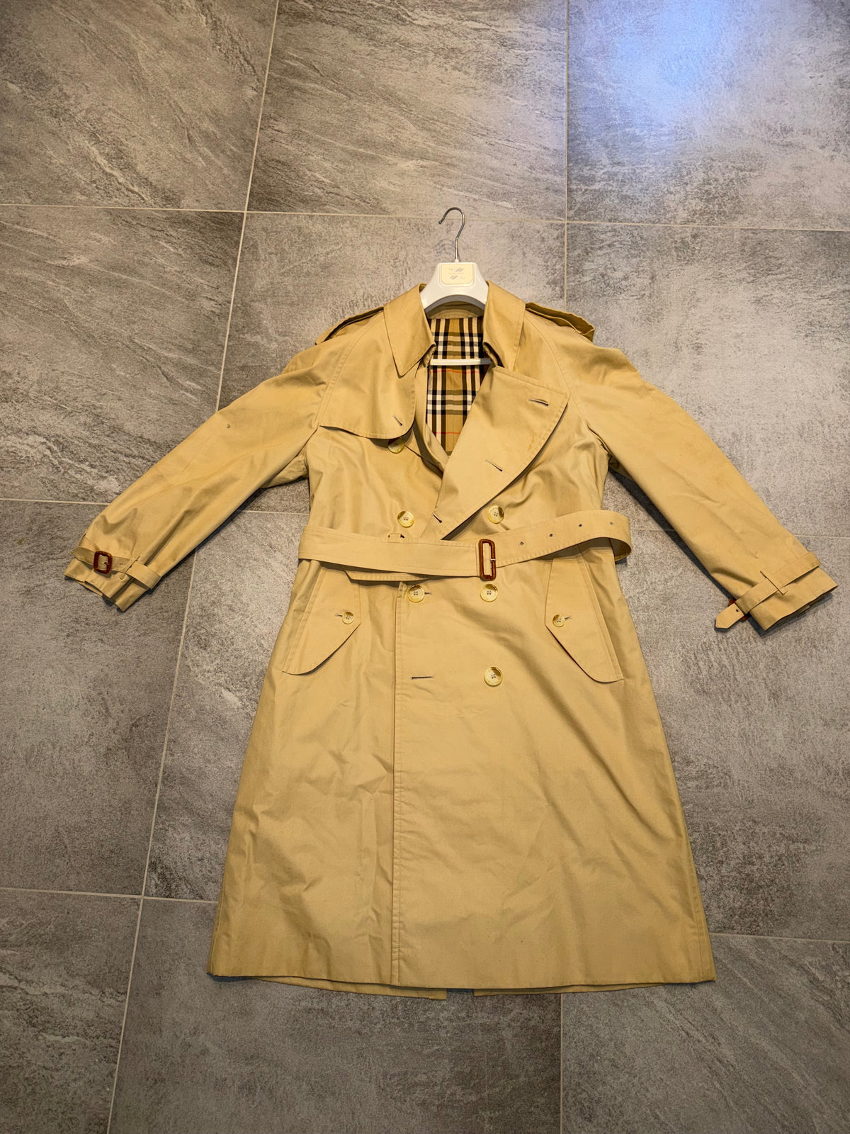 Burberry vintage – Trench doppiopetto beige