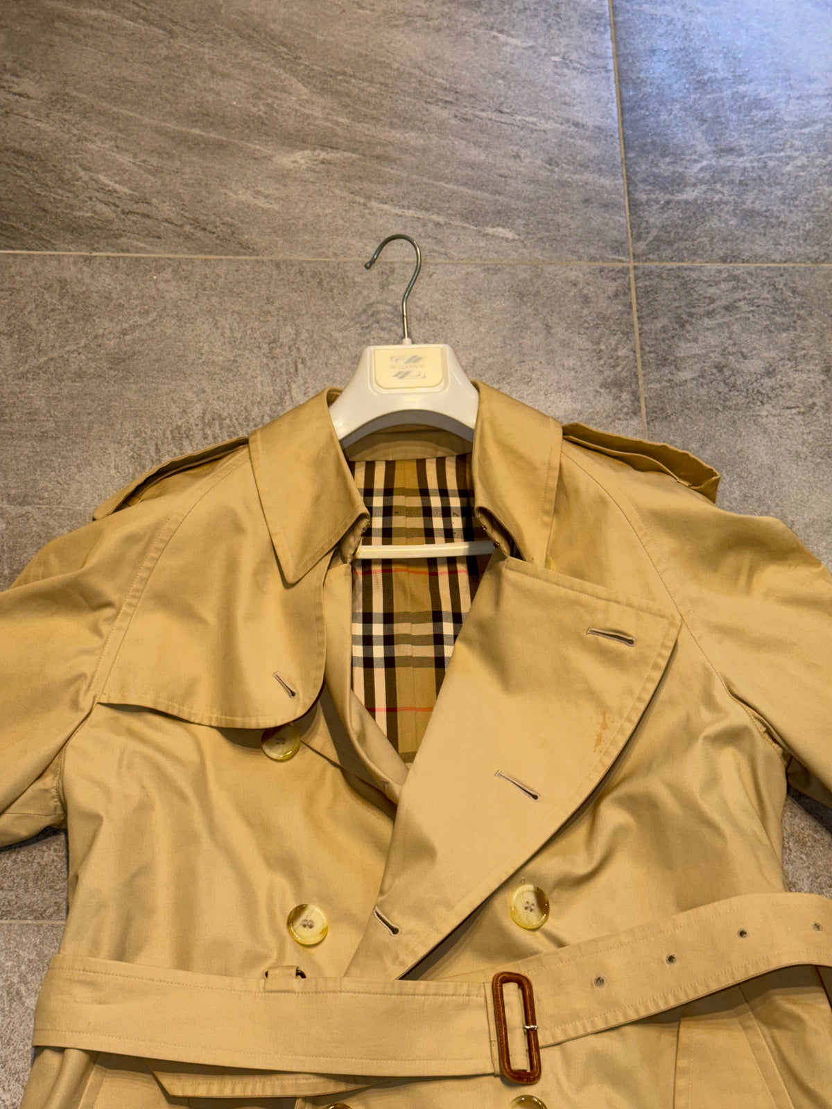 Burberry vintage – Trench doppiopetto beige