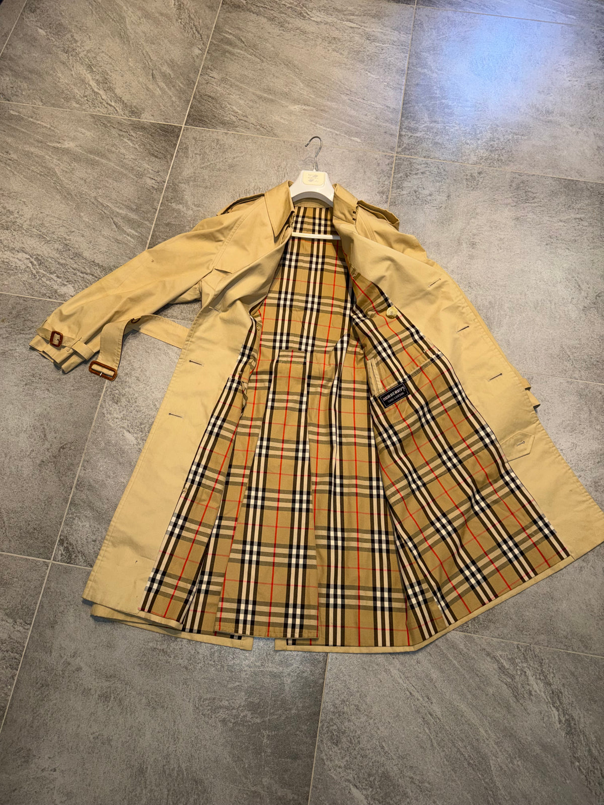 Burberry vintage – Trench doppiopetto beige