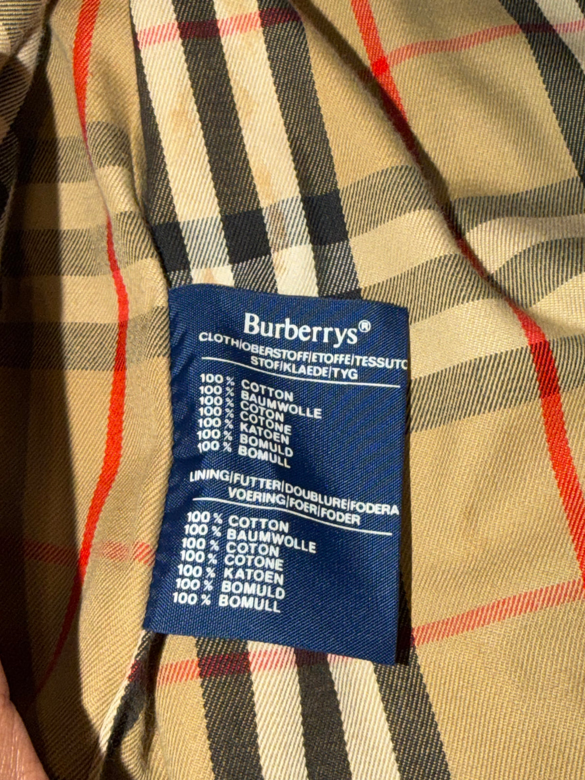 Burberry vintage – Trench doppiopetto beige
