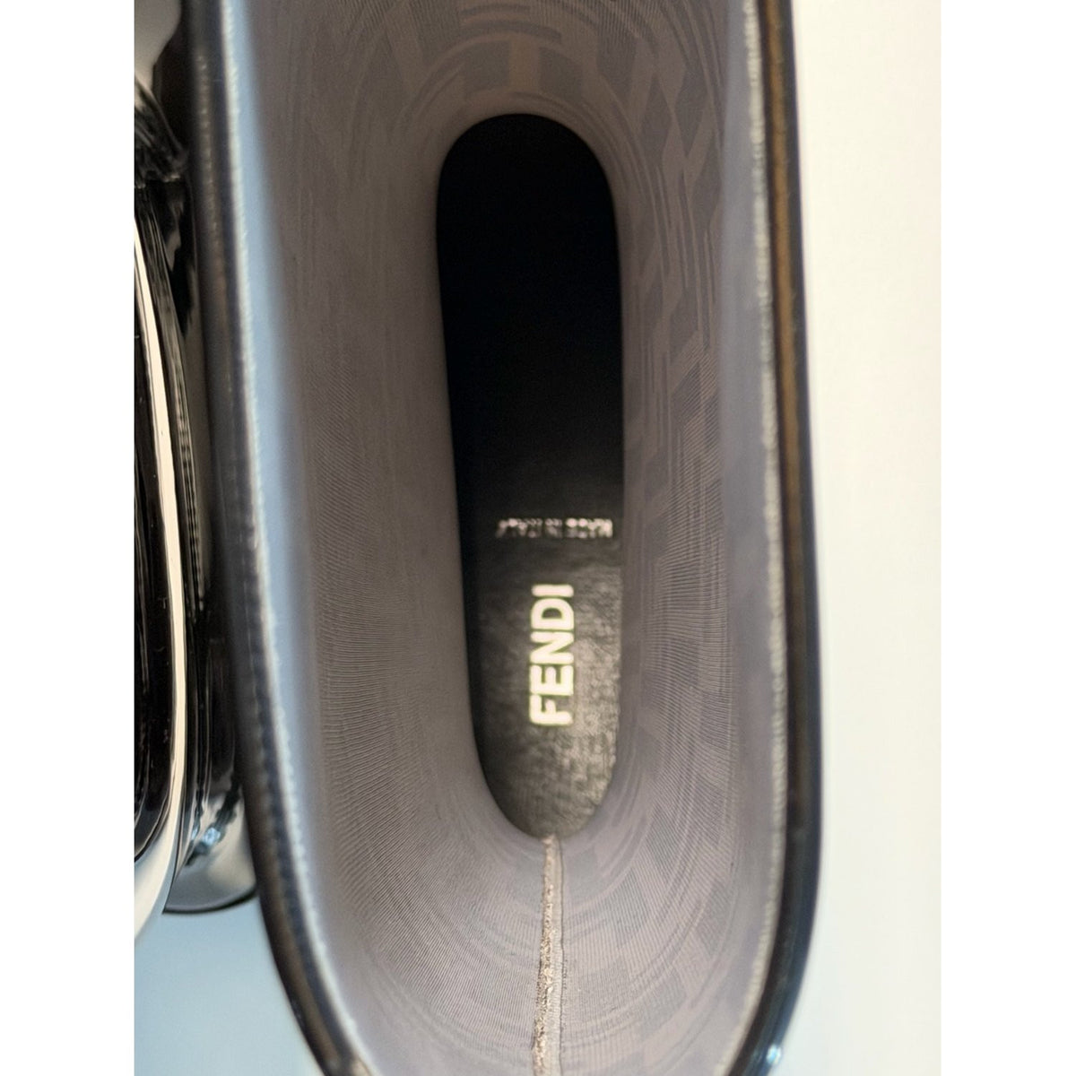 Fendi – Stivali da pioggia con motivo FF marrone