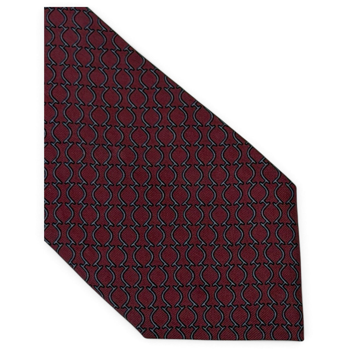 Hermès – Cravatta in seta bordeaux