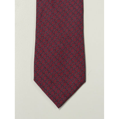 Hermès – Cravatta in seta bordeaux