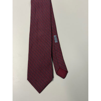 Hermès – Cravatta in seta bordeaux