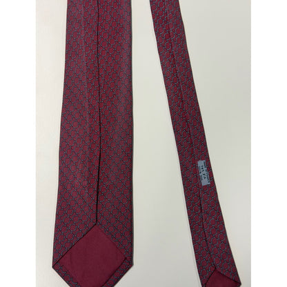 Hermès – Cravatta in seta bordeaux