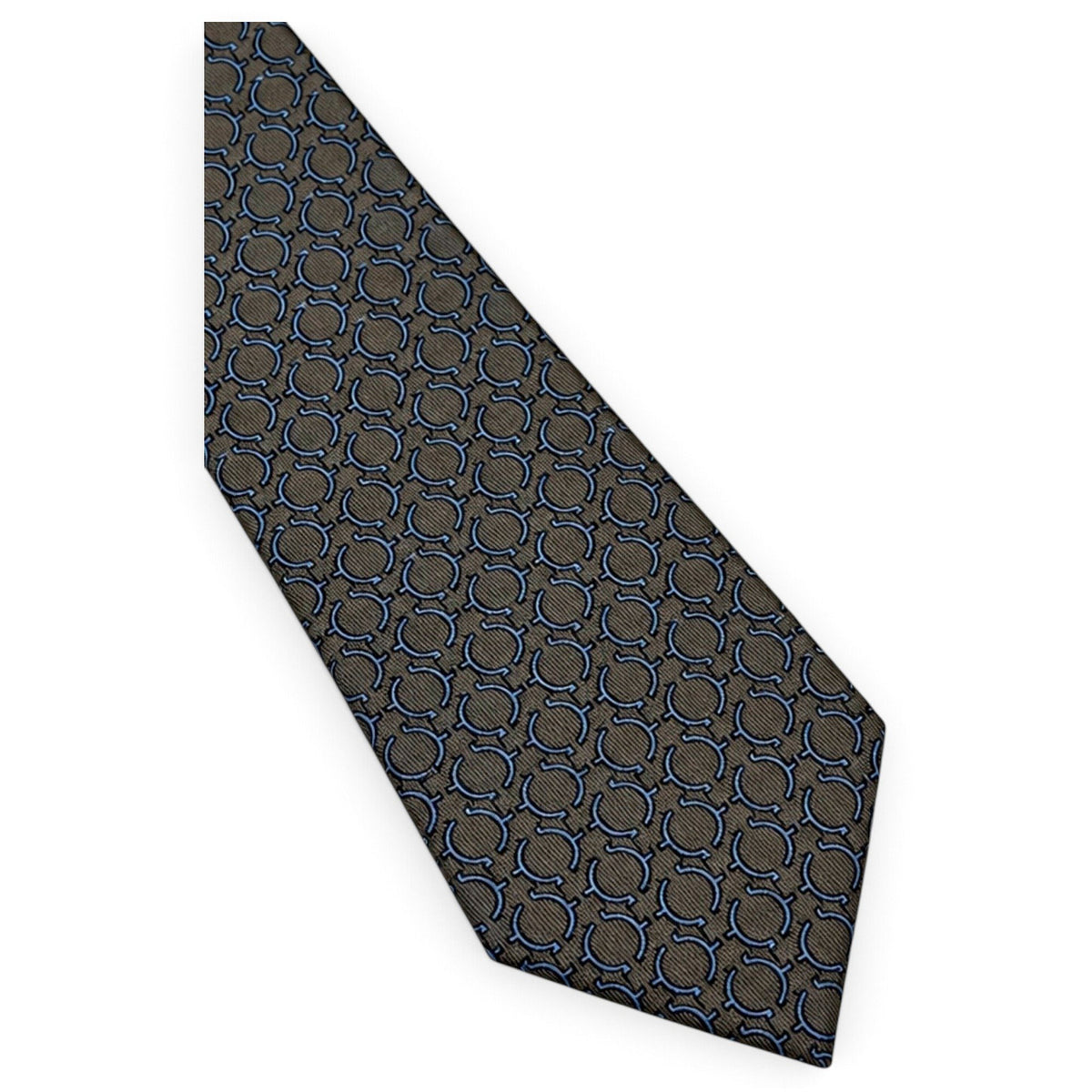 Hermès – Cravatta in seta marrone