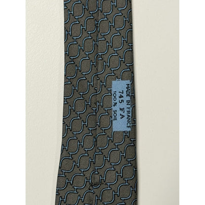 Hermès – Cravatta in seta marrone