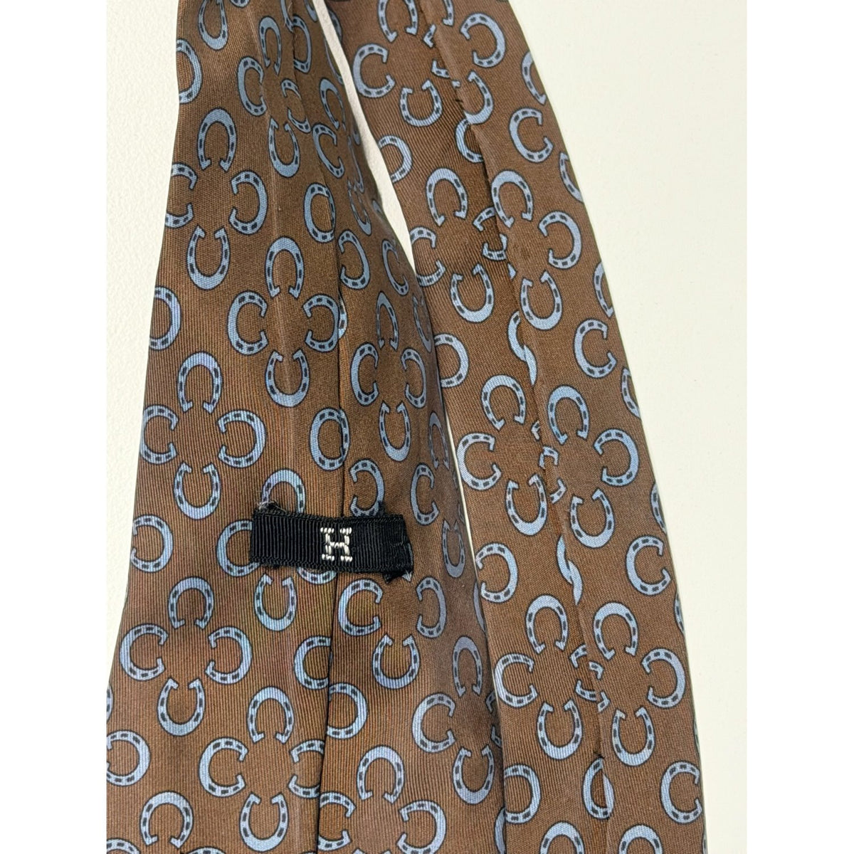 Hermès – Cravatta in seta marrone