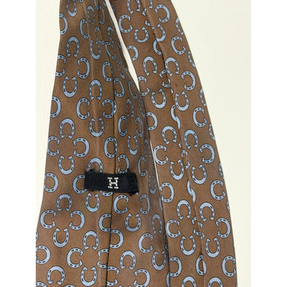 Hermès – Cravatta in seta marrone