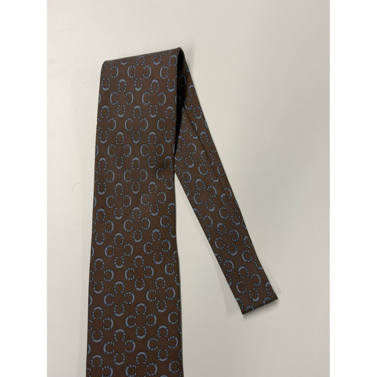Hermès – Cravatta in seta marrone