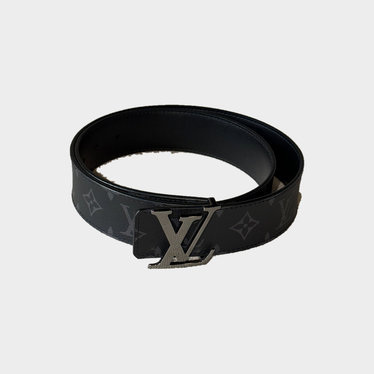 Louis Vuitton LV Initiales – Cintura reversibile Monogram Eclipse