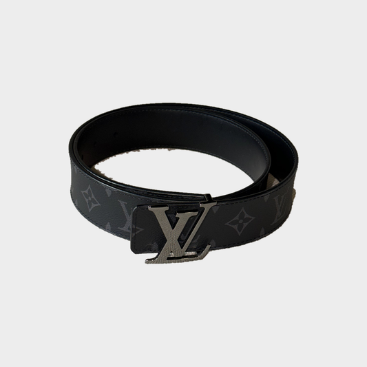 Louis Vuitton LV Initiales – Cintura reversibile Monogram Eclipse